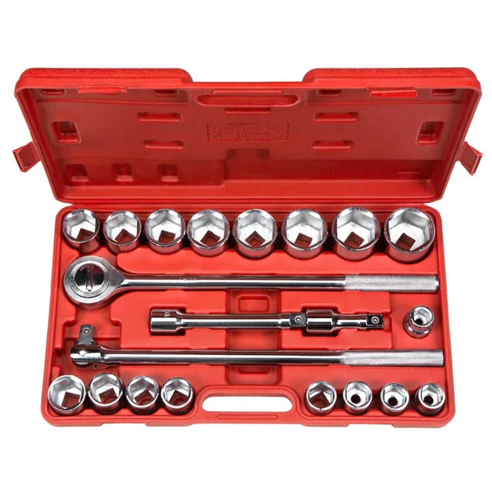 King 21pc 3/4in Dr Metric Socket Set - 0435-0