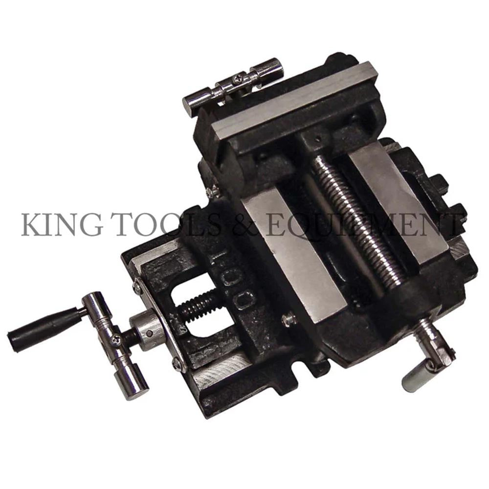 King 4in Cross Slide Vise - 0982-0