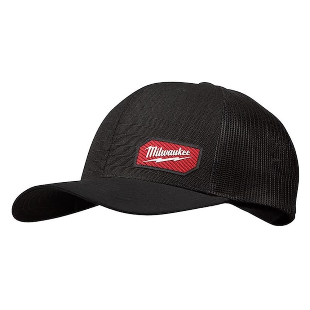 Milwaukee Gridiron Adjustable Fit Black Trucker Hat - 505B