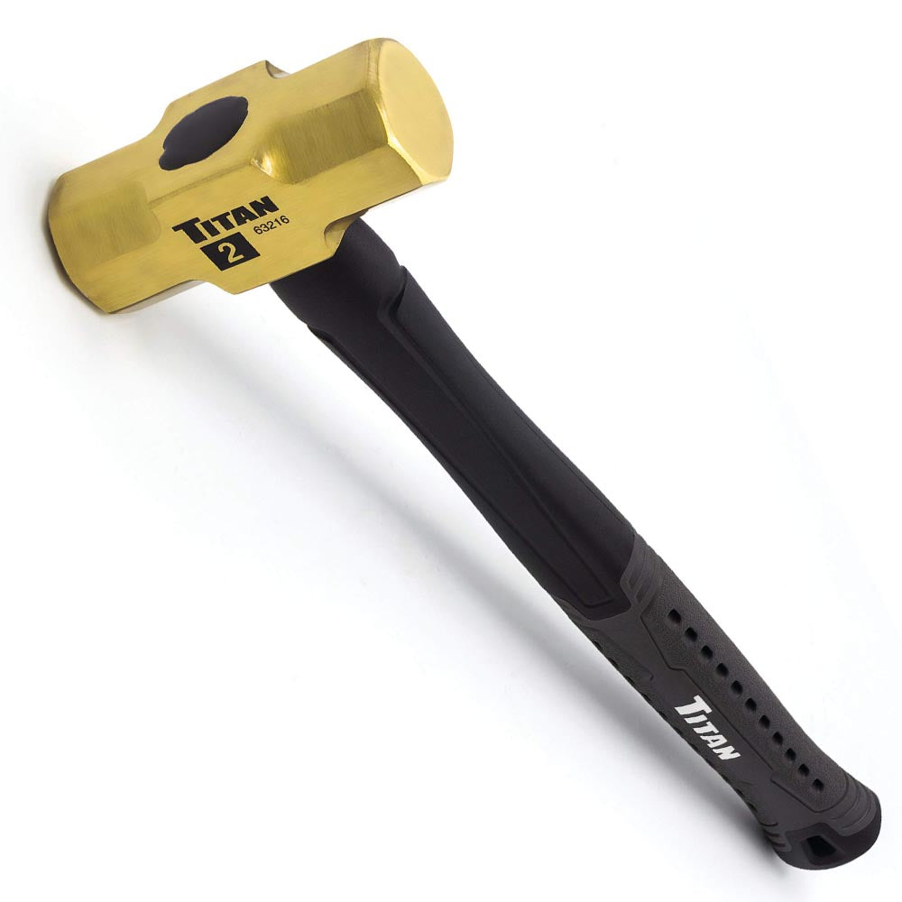 Titan 2lb Non-Sparking Brass Hammer - 63216