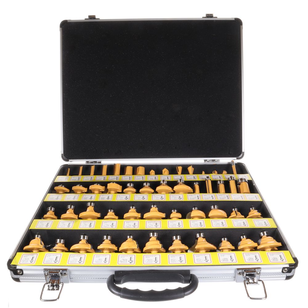 Workshop Tools 50pc 1/4in Shank Router Bit Set - 71050