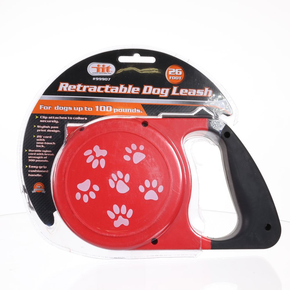 thumbnail image 2 of ESKY Retractable 26ft Dog Leash Heavy Duty Up To 90lbs – One-Handed Lock, Black 2 of 6