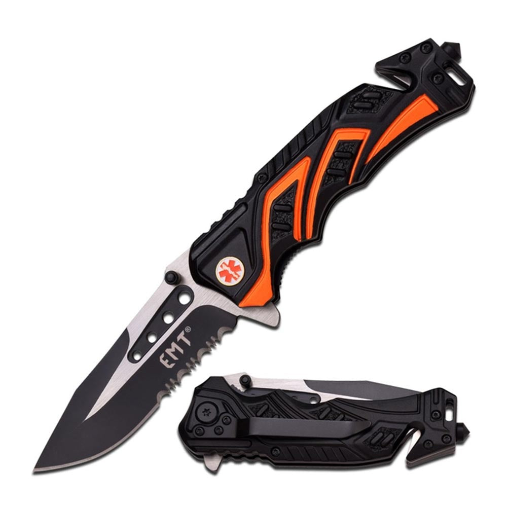 MTech 3.5in EMT Spring Assisted Knife - MT-A865EMO