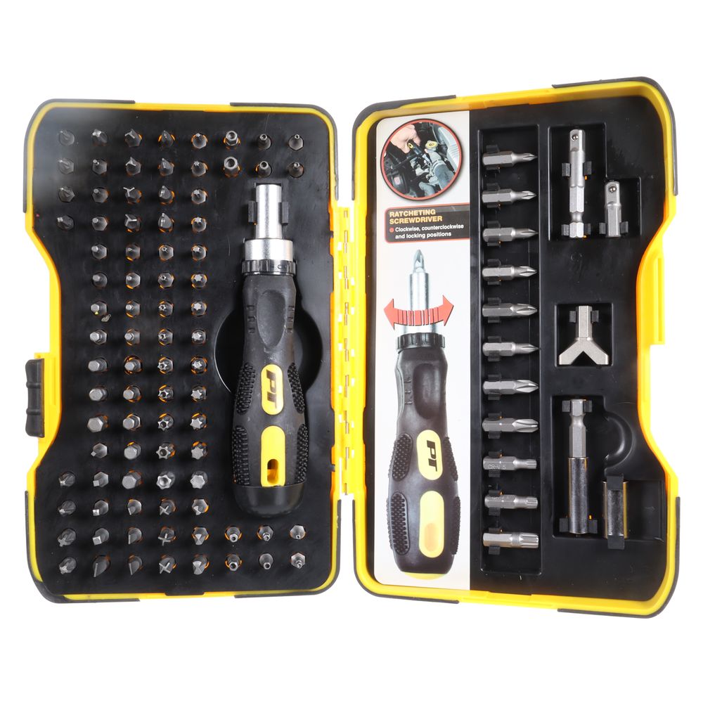 Performance Tool 101pc Driver Bits w/ Ratcheting Driver - W1719
