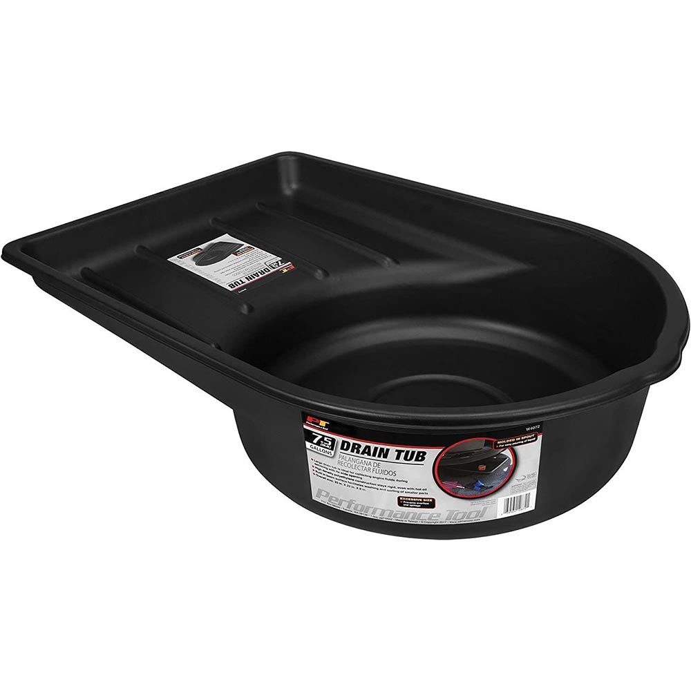 Performance Tool 7.5 Gallon Oil Drain Tub - W4072