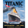 Vintage Titanic poster promoting the White Star Line's voyage from Southampton to New York.