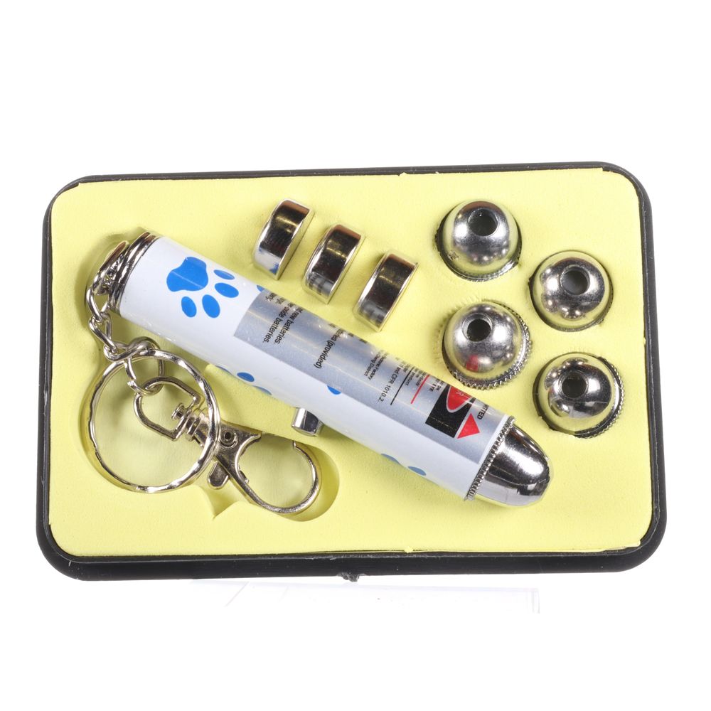 Pet Laser Toy w/ Keychain and 5 Heads - 07095