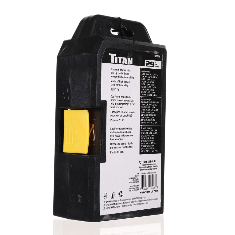 Titan 29pc Titanium Coated Drill Bits - 16530