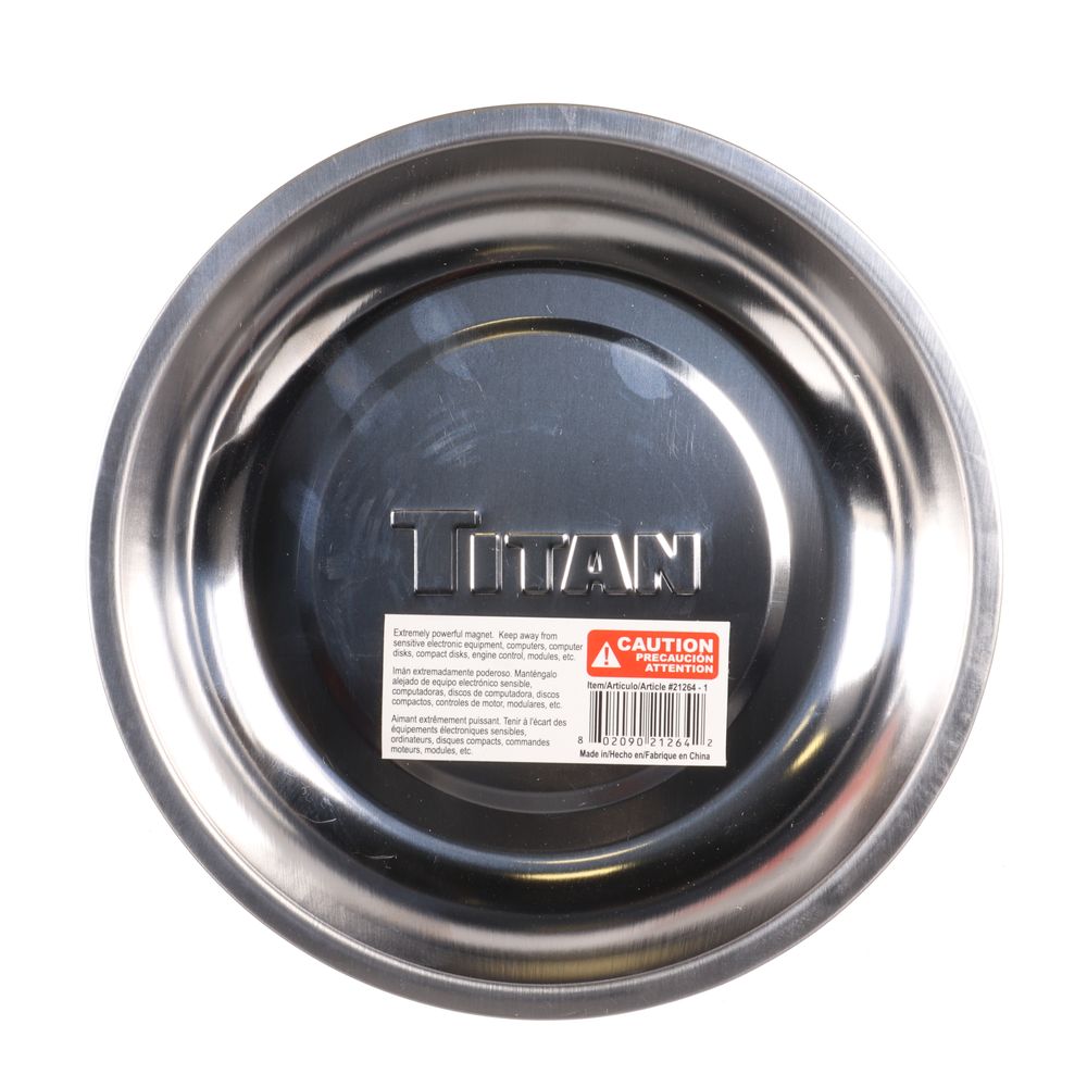 Titan 6in Round Magnetic Parts Tray - 21264