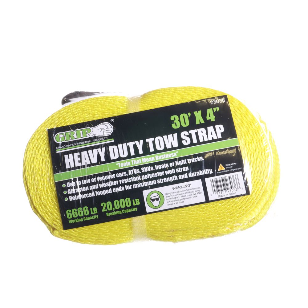 4in x 30ft Extra Heavy Duty Tow Strap - 23036