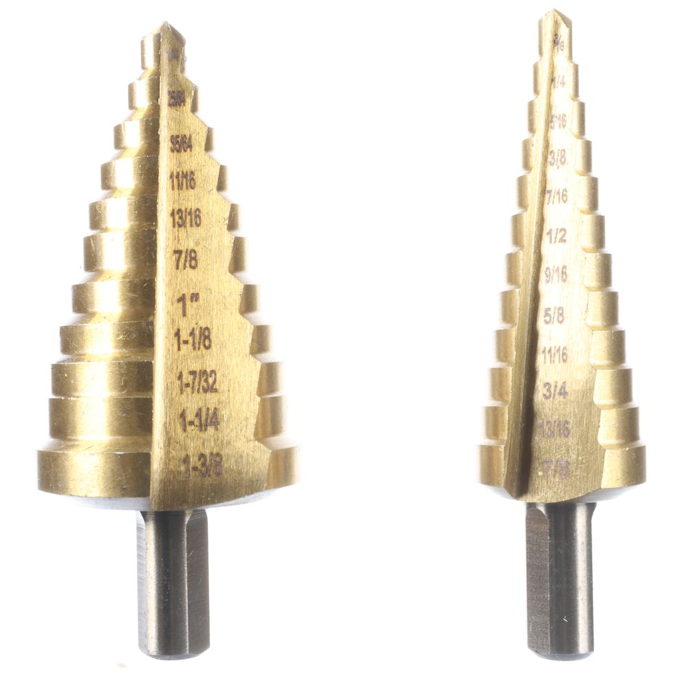 2pc XL Stepped Drill Bits - 35322