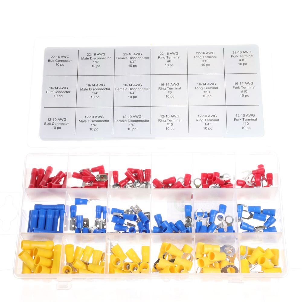 180pc Electrical Terminal Assortment - 37144