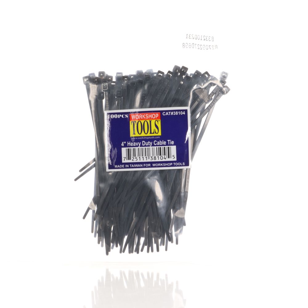 Workshop Tools 100pc 4in Zip Ties - 38104