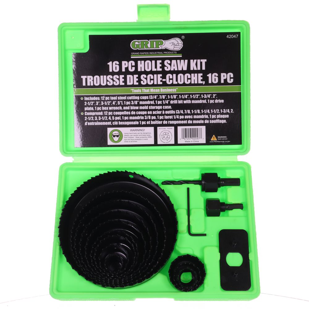 16pc Hole Saw Kit - 42047