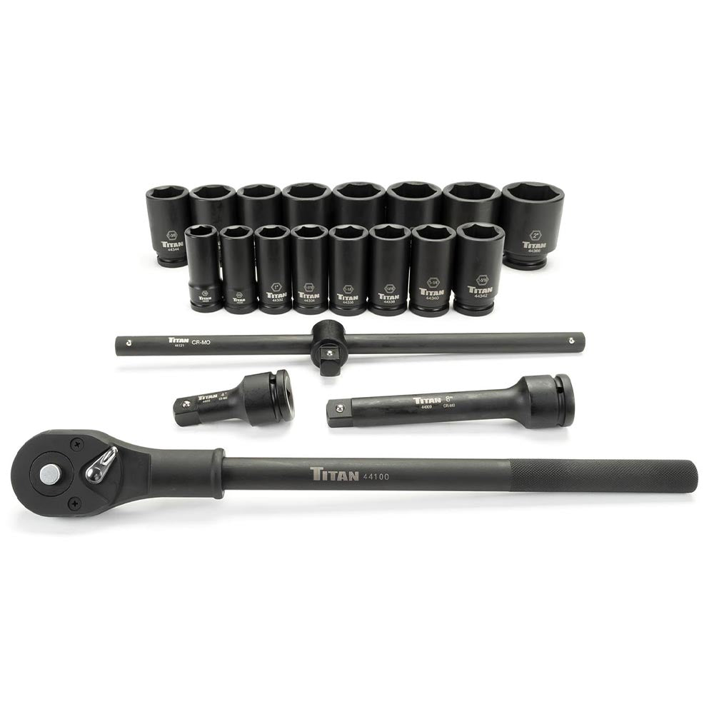 Titan 20pc 3/4 Drive SAE Socket Set - 44001