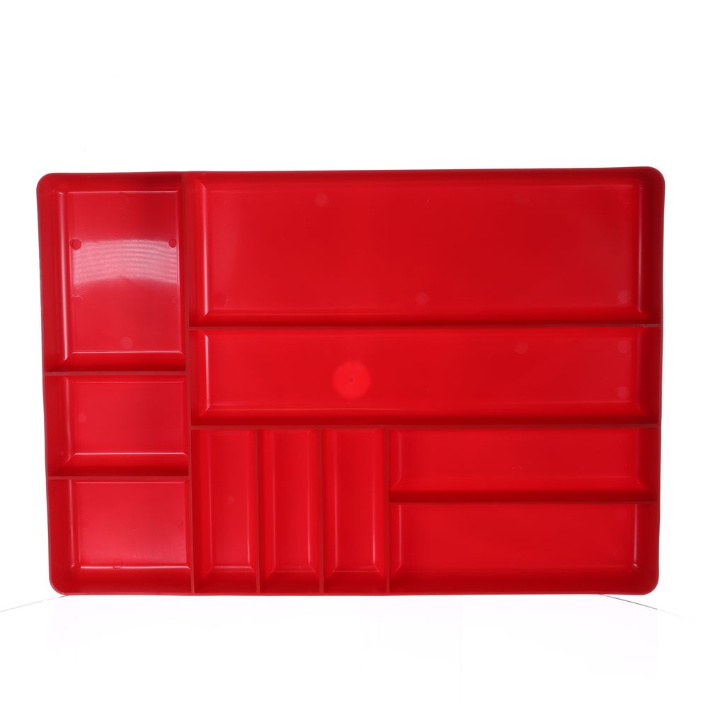 Ernst 10 Compartment Red Organization Tray 11in x 16in - 5010