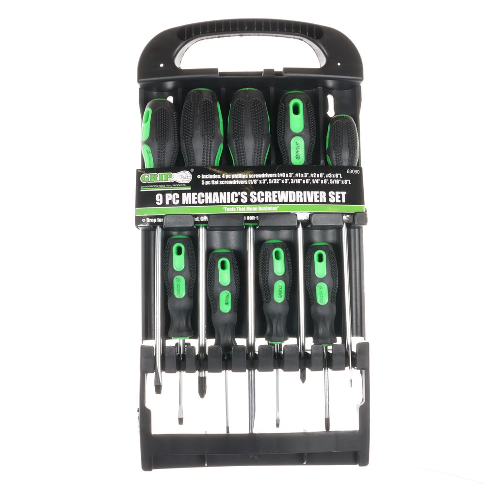9pc Mechanics Screwdriver Set - 63090 – Workshop Tools