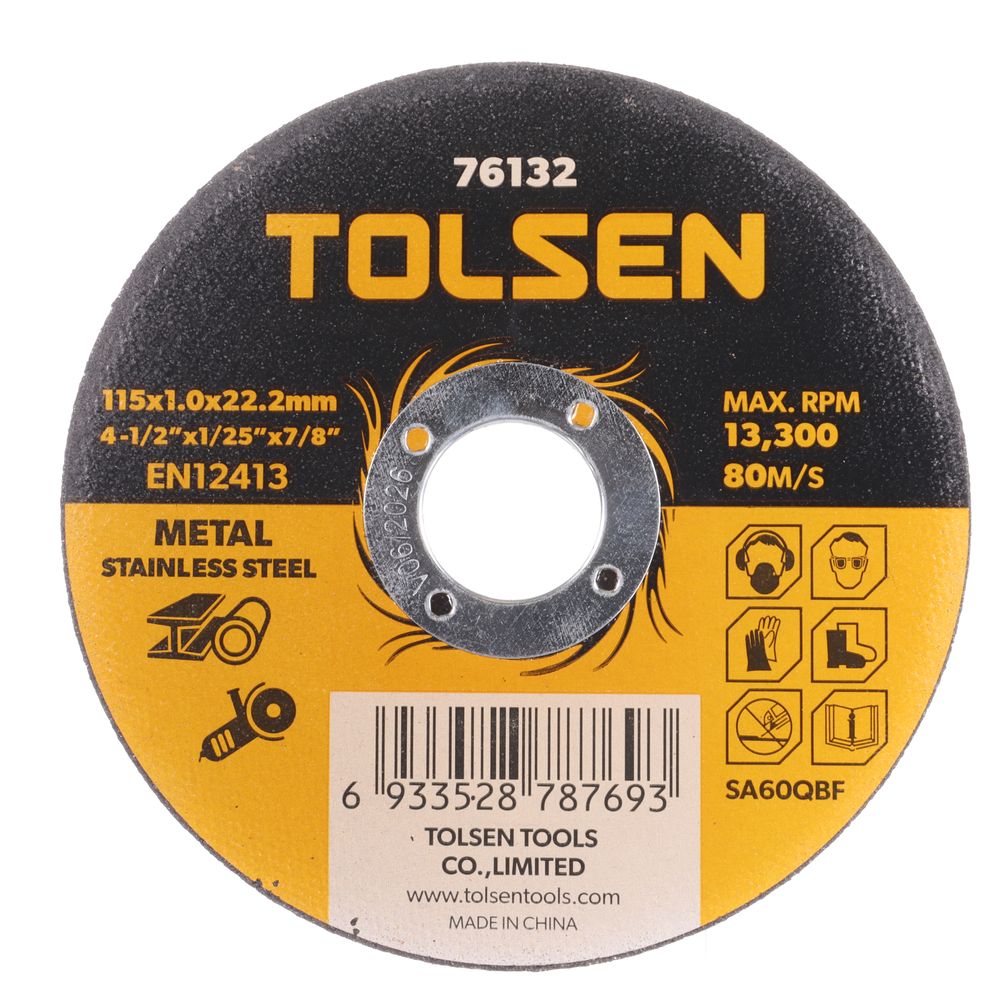 Tolsen 4-1/2Inx1/25in Cutoff Wheel - 76132