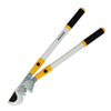 Centurion lopper tool with long metal handles, yellow accents, and a curved cutting blade.