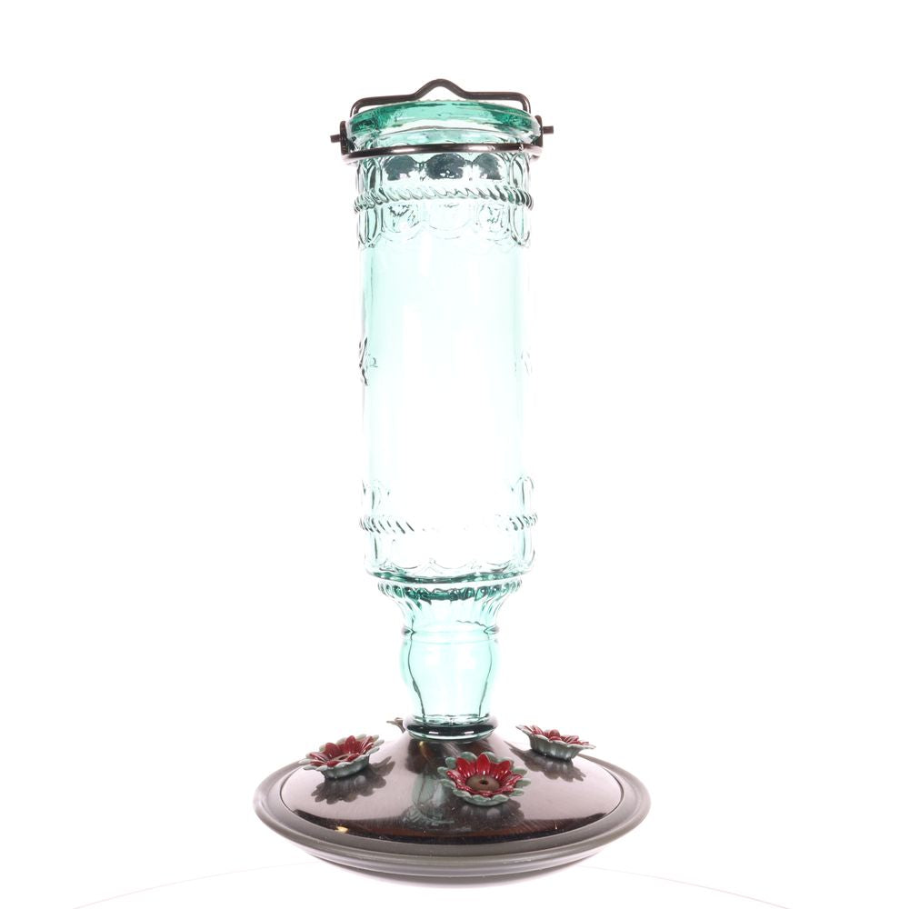 Perky Pet Green Antique Bottle Hummingbird Feeder - 8108-2