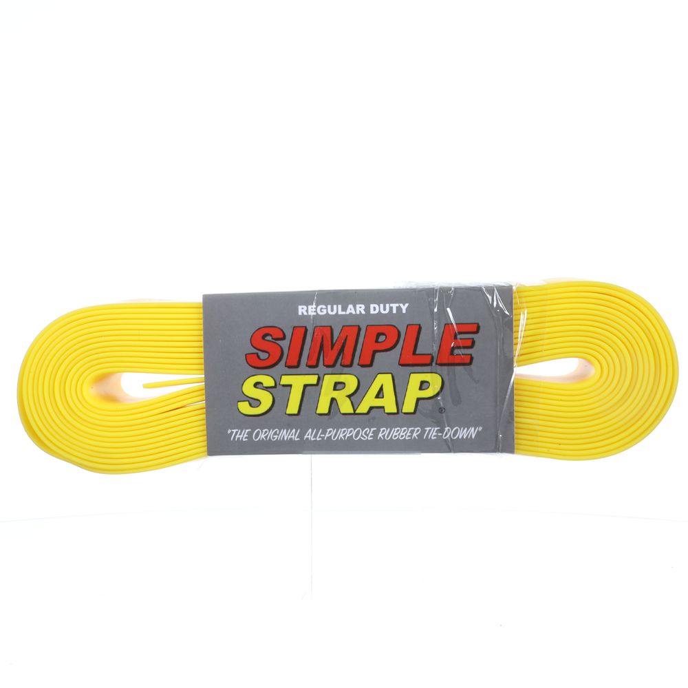 Simple Strap 2mm Regular Duty Rubber Tie Down Yellow- CS-SS1-YEL