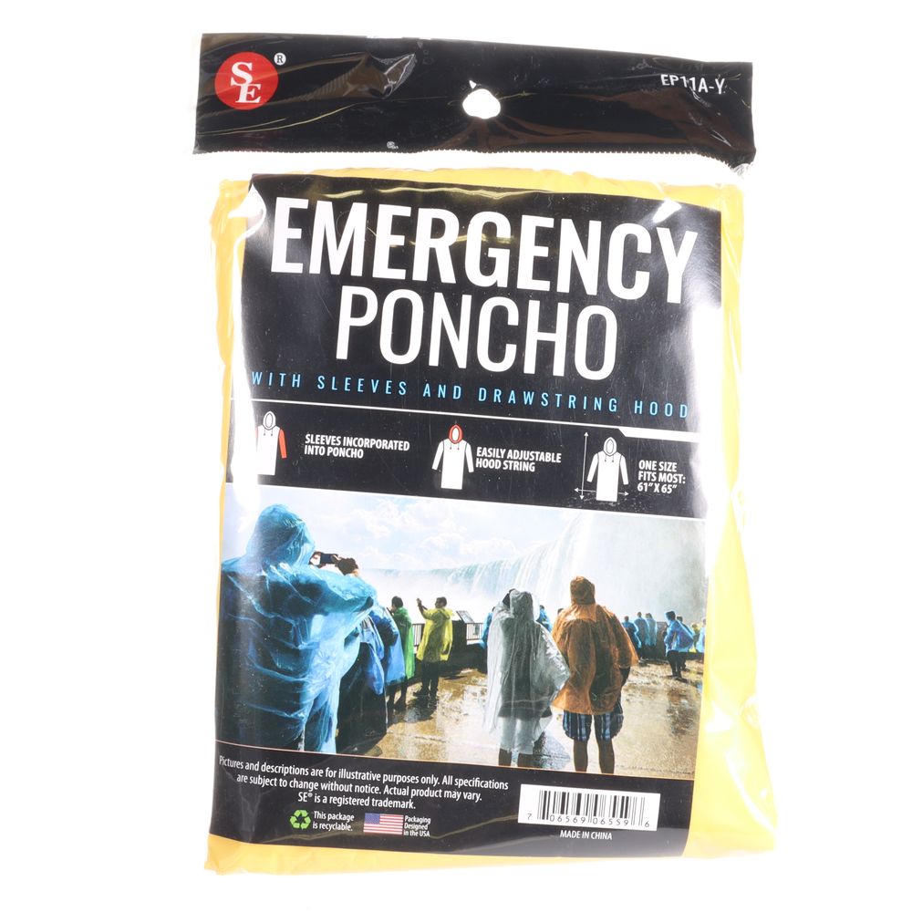 Yellow Emergency Poncho - EP-11Y