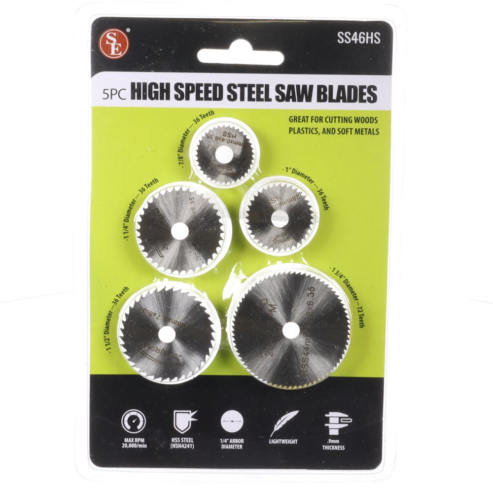 7pc High Speed Steel Saw Blades For Rotary Tool - SS46HS